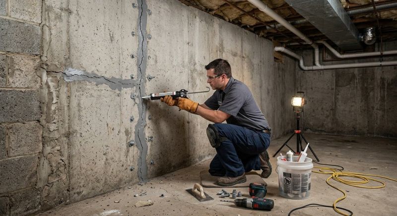 Basement Crack Repair in Hayward, WI
