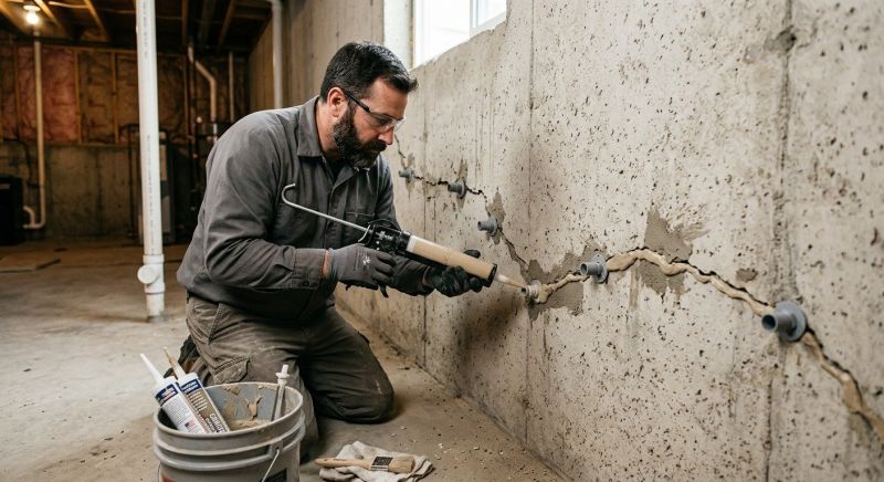 Basement Crack Repair in Hayward, WI