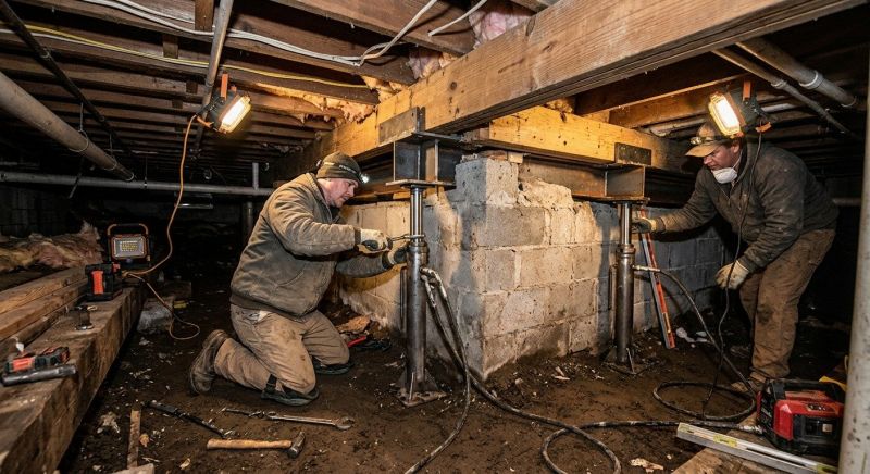 Basement Foundation Repair in Minong, WI