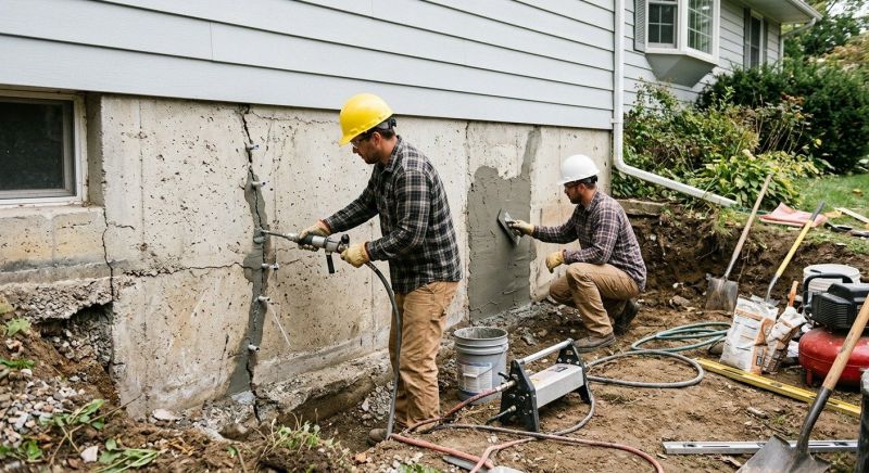 Basement Foundation Repair in Minong, WI