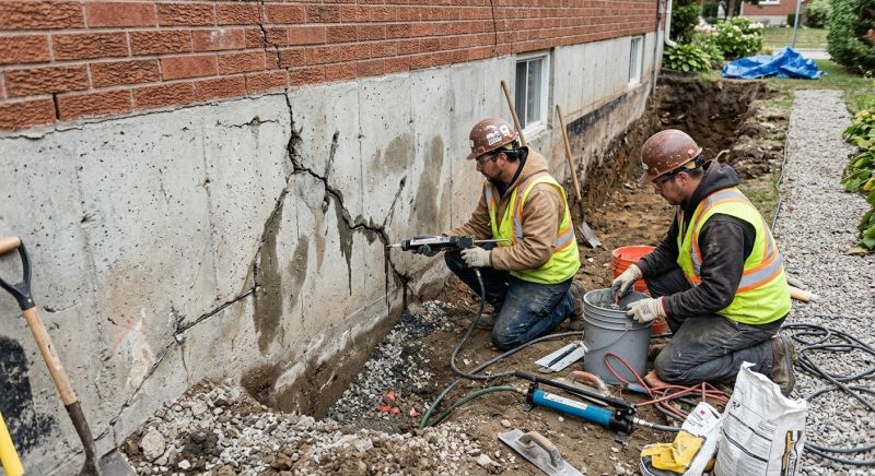 Cracked Foundation Repair in Minong, WI