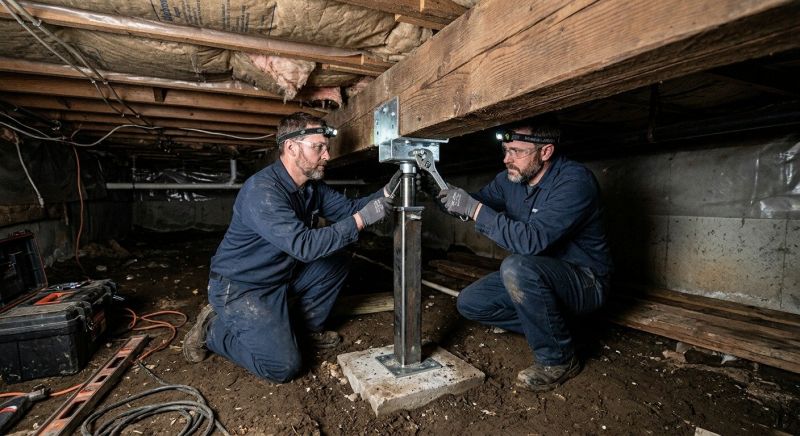 Crawl Space Leveling in Hayward, WI