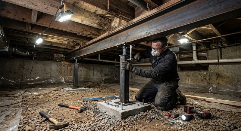 Crawlspace Foundation Repair in Hayward, WI