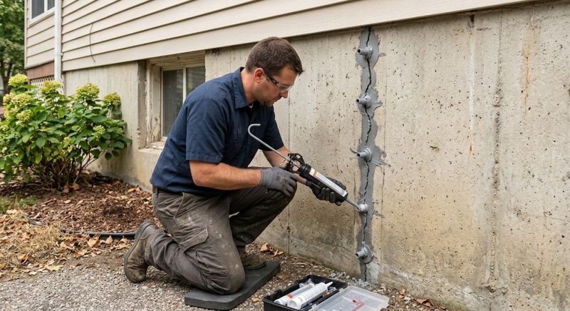 Foundation Crack Sealing in Hayward, WI
