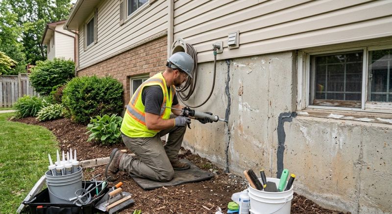Foundation Crack Sealing in Hayward, WI