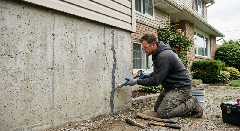 Foundation Crack Sealing in Hayward, WI