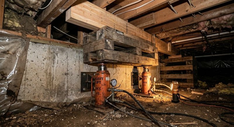 Foundation Jacking in Minong, WI