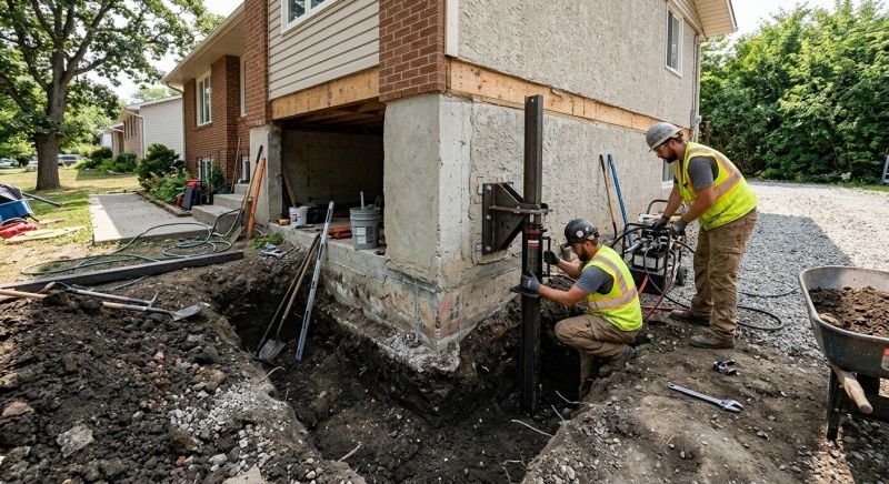 Foundation Pier Repair in Hayward, WI