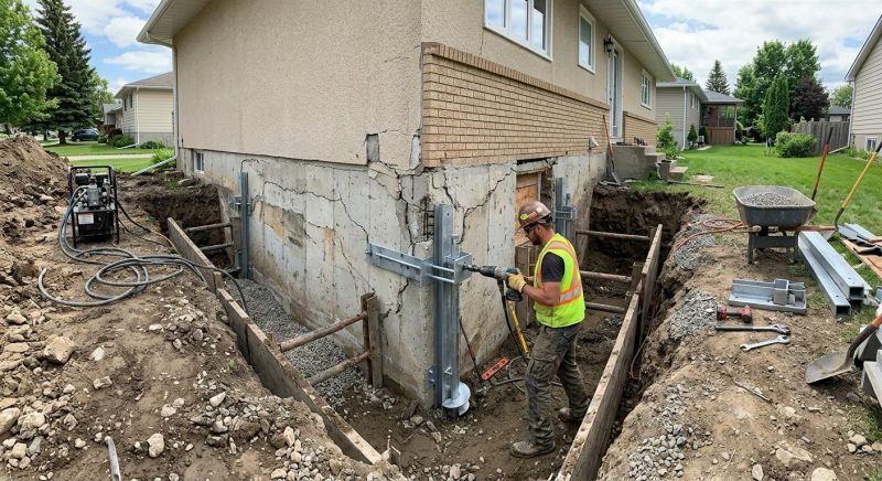 Foundation Settlement Repair in Hayward, WI