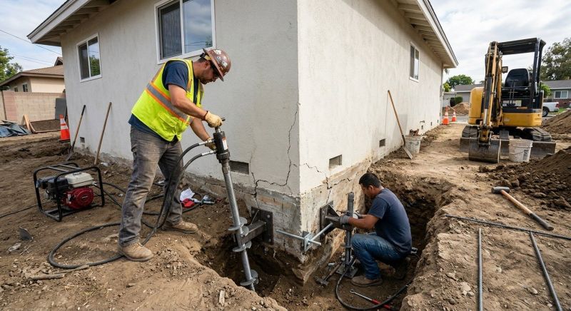 Foundation Stabilizing in Minong, WI
