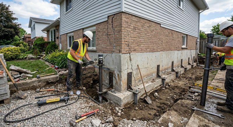 Foundation Stabilizing in Radisson, WI