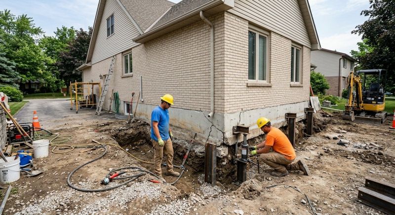 Helical Piers Installation in Hayward, WI