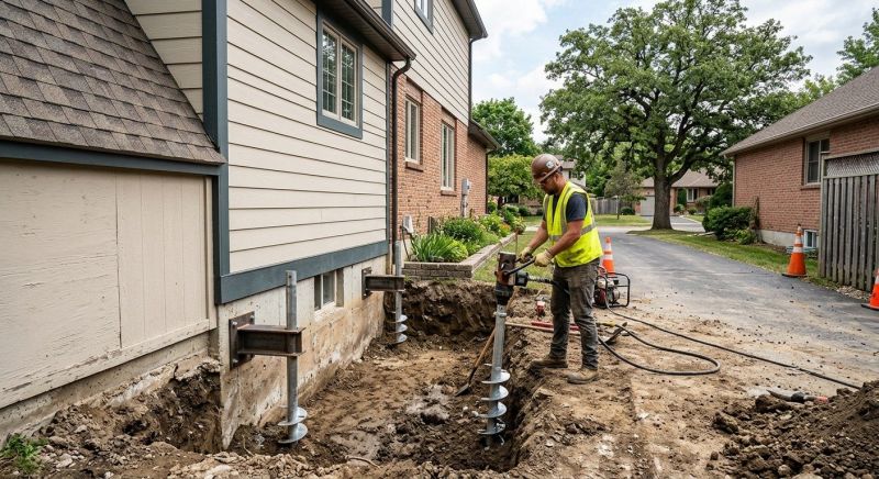 Helical Pile Installation in Hayward, WI