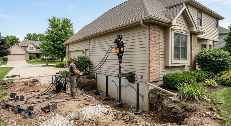 Helical Pile Installation in Hayward, WI