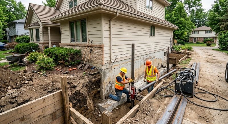 House Foundation Repair in Hayward, WI