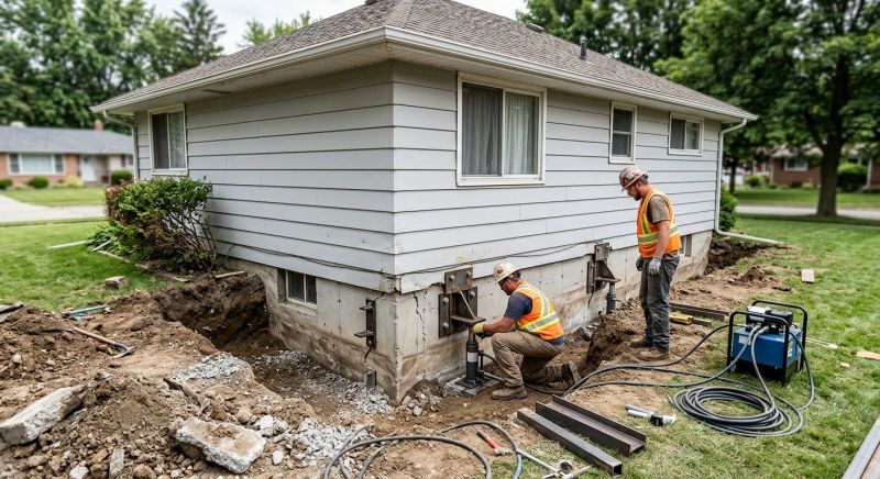 House Foundation Repair in Minong, WI