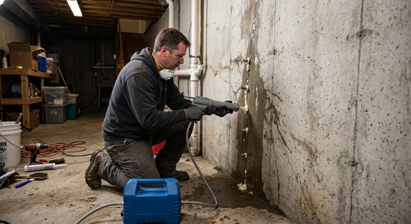 Leaking Foundation Repair in Hayward, WI