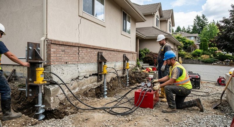 Sinking Foundation Lifting in Hayward, WI