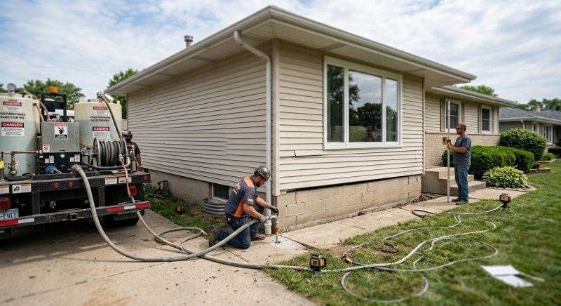 Sinking Foundation Lifting in Hayward, WI