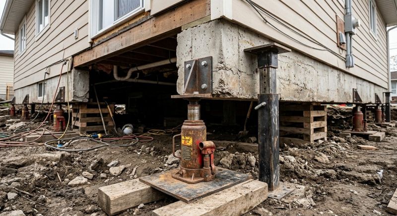 Sinking Foundation Lifting in Hayward, WI