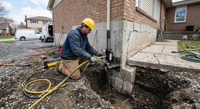 Sinking Foundation Repair in Hayward, WI