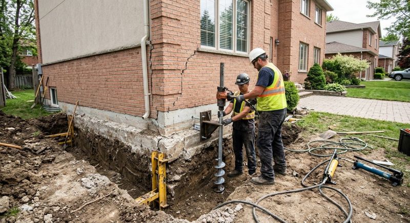 Sinking Foundation Repair in Minong, WI