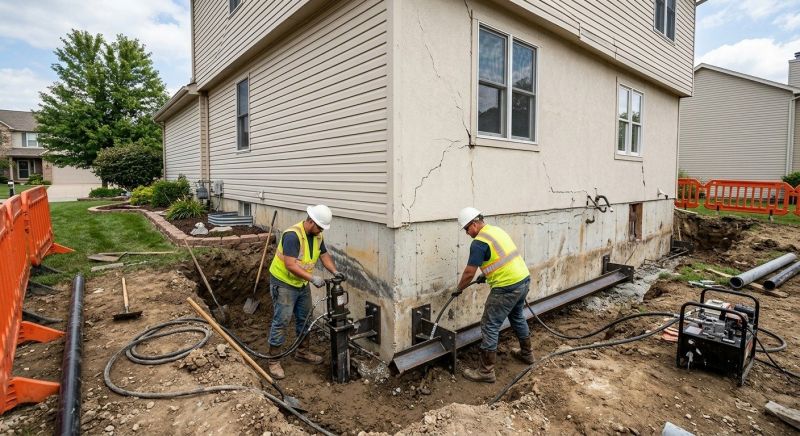 Sinking Foundation Repair in Radisson, WI