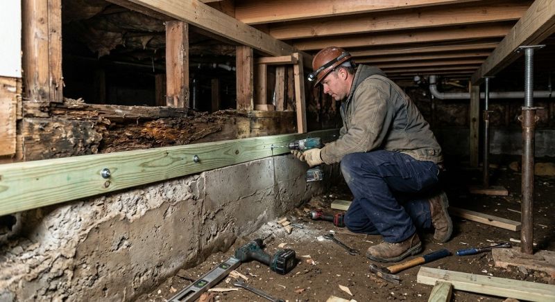 Sinking Foundation Repair in Radisson, WI